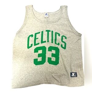 Rare Vintage Men’s Celtic Larry Bird Starter Champion tank basketball